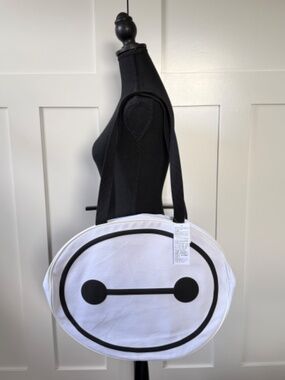 Disney Parks Walt Disney World Big Hero 6 Baymax Big Face Canvas Tote Bag | NWT